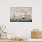 New York Harbour - Fitz Henry Lane Fine Art Poster (Küche)