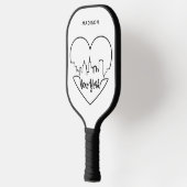 New York Heart individuelle Name Pickleball Schläger (Links)