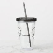 New York Heart individuelle Name tumbler Acryltrinkbecher (Links)