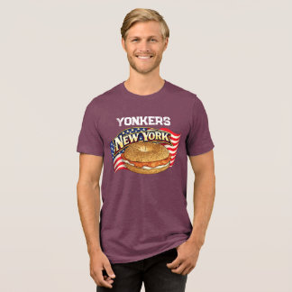 New York Herren Bella+Canvas Dark Tri-Blend Shirt