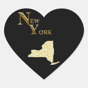 NEW YORK Herz-Aufkleber