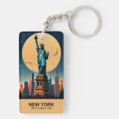 New York: Herz der amerikanischen Geschichte Schlüsselanhänger (Rückseite)