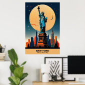 New York: Herz der amerikanischen Geschichtenreise Poster (Heimbüro)