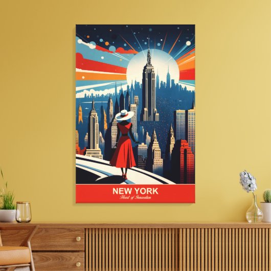 New York: Herz der Innovation Leinwanddruck (Insitu (Wohnzimmer))