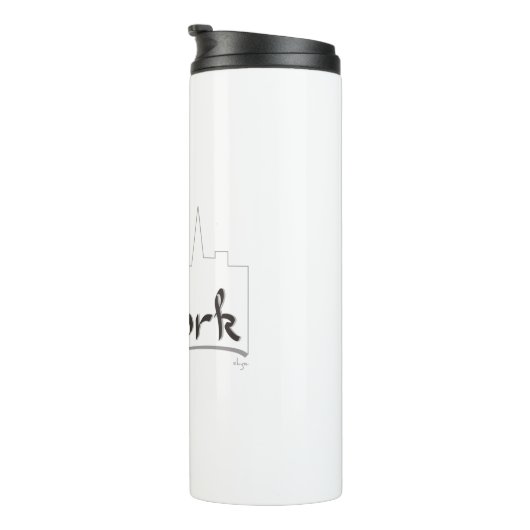 New York, Herz, Manhattan, Cool Thermosbecher (Nach rechts gedreht)