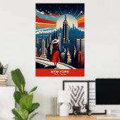 New York: Herz von Innovation Travel Poster (Heimbüro)