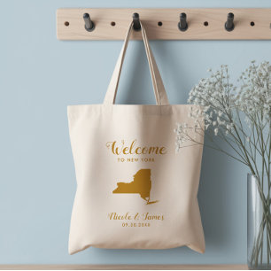 New York Hochzeit in Urlaubsort Welcome Bag Tasche