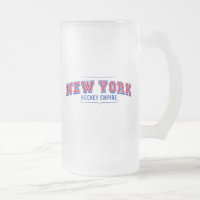 New York Hockey Empire 16 oz Mattiert Glass Tasse