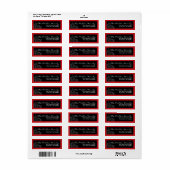 New York Holiday Address Label (Vorne)
