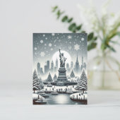 New York Holiday Elegance. Anpassbare Karte (Stehend Vorderseite)