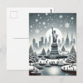 New York Holiday Elegance. Anpassbare Karte (Vorne/Hinten)