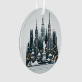 New York Holiday Elegance - Customizable Christmas Ornament (Vorderseite)