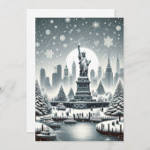 "New York Holiday Elegance. Maßgeschneiderte Karte (Vorne/Hinten)