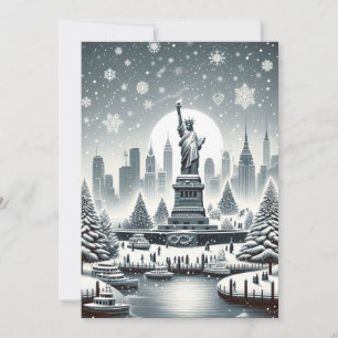 "New York Holiday Eleganz. Anpassbare Karten