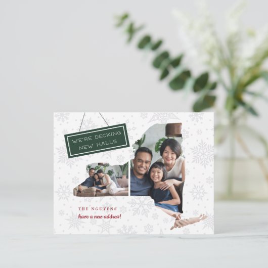 New York Holiday Moving Ankündigung Postkarte (Stehend Vorderseite)