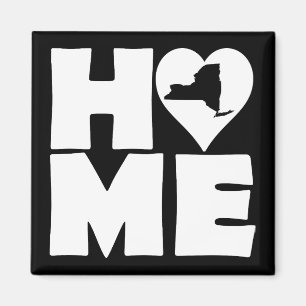 New York Home Heart State Kühlschrankmagnet
