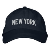NEW YORK-Hut Bestickte Baseballkappe (Vorderseite)