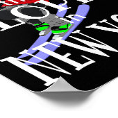 New York, ich würde die Pisten eher sonnig treffen Poster (Ecke)