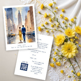 New York Iconic Building Cute Cityscape Wedding Save The Date