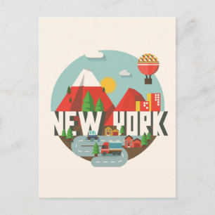 New York im Design Postkarte