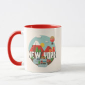 New York im Entwurf Tasse (Links)