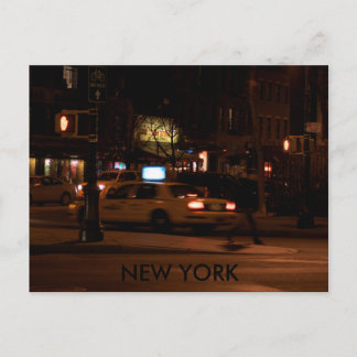 NEW YORK in der Nacht Postkarte