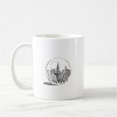 New York in einer Glaskugel Kaffeetasse (Links)