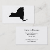 New York in Schwarz und Weiß Visitenkarte (Vorne/Hinten)