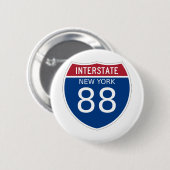 New York Interstate Sign Button (Vorne & Hinten)