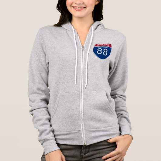 New York Interstate Sign Hoodie (Vorderseite)