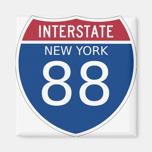 New York Interstate Sign Magnet (Vorne)