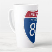 New York Interstate Sign Milchtasse (Linke Ecke)