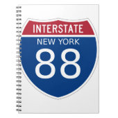 New York Interstate Sign Notizblock (Vorderseite)