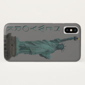 New York iPhone Case Statue of Liberty Souvenir (Rückseite (Horizontal))