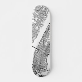 New York | irgendeine Stadt-Straßenkarte Skateboard