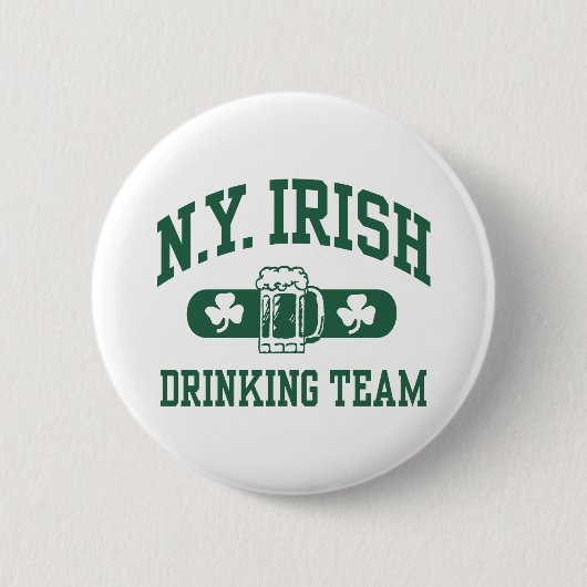New York Irish Drinking Team Button (Vorderseite)