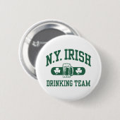 New York Irish Drinking Team Button (Vorne & Hinten)