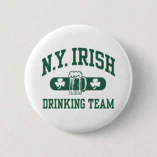 New York Irish Drinking Team Button