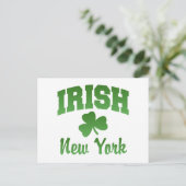 New York Irish Postcard Postkarte (Stehend Vorderseite)