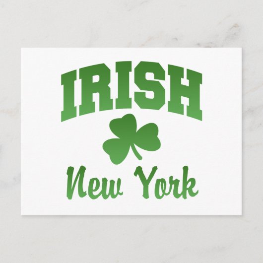 New York Irish Postcard Postkarte (Vorderseite)