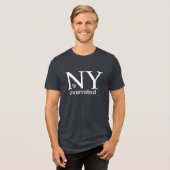 New York ist überbewertet Tri-Blend Shirt (Vorderseite voll)