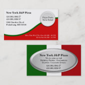 New York J and P Pizza - NEW Visitenkarte (Vorne/Hinten)