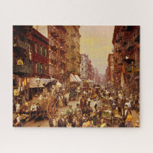 New York - Jahre vergangen circa 1891.