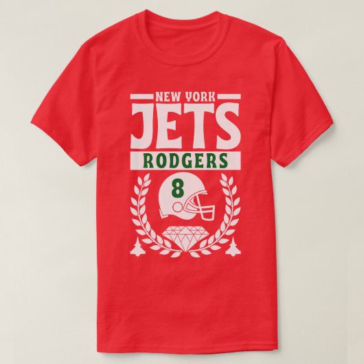 New York Jets Aaron Rodgers 8 American Edition T-Shirt (Design vorne)
