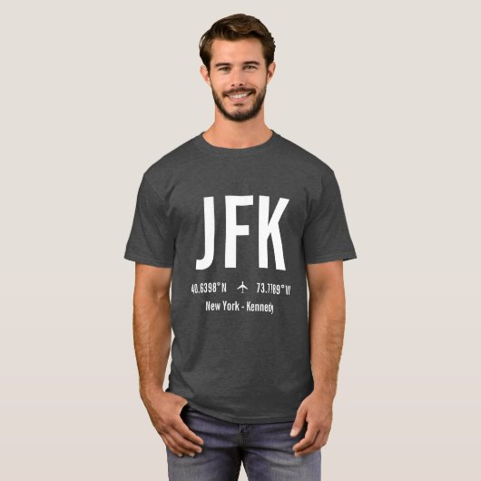 New York JFK Airport Code - Aviation T-Shirt (Vorne ganz)