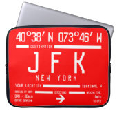 New York JFK International Airport Code Laptopschutzhülle (Vorderseite)