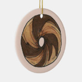 New York Juwish Deli Marble Rye Bagel Frühstück Keramikornament (Rechts)