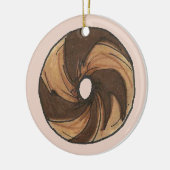 New York Juwish Deli Marble Rye Bagel Frühstück Keramikornament (Links)