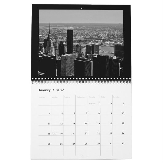 New York Kalender (Jan 2026)