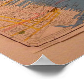 New York Karte,Poster Poster (Ecke)
